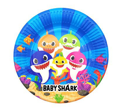 Baby Shark Dessert Party Plate